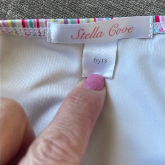 Stella Cove girls bathing suit size 6Y - Picture 3 of 3